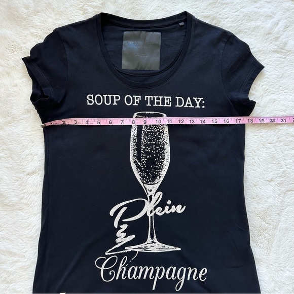 NEW!!! Philipp Plein women T-shirt with crystals size L Authentic Retail 650$ - Picture 10 of 11